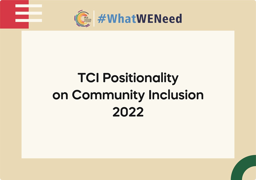 TCI Positionality on Community Inclusion 2022
