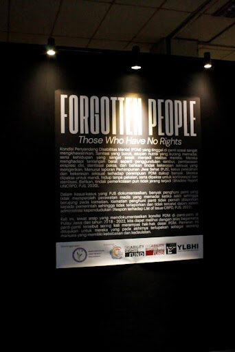 Exhibition of Installations and Photography Brief Description of Photo: Opening banner statement at the entrance of the photo exhibition.