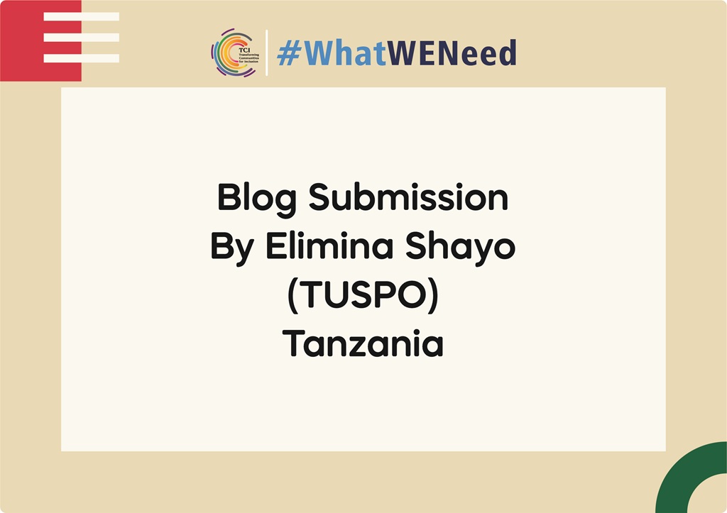 Blog Submission By Elimina Shayo (TUSPO) Tanzania