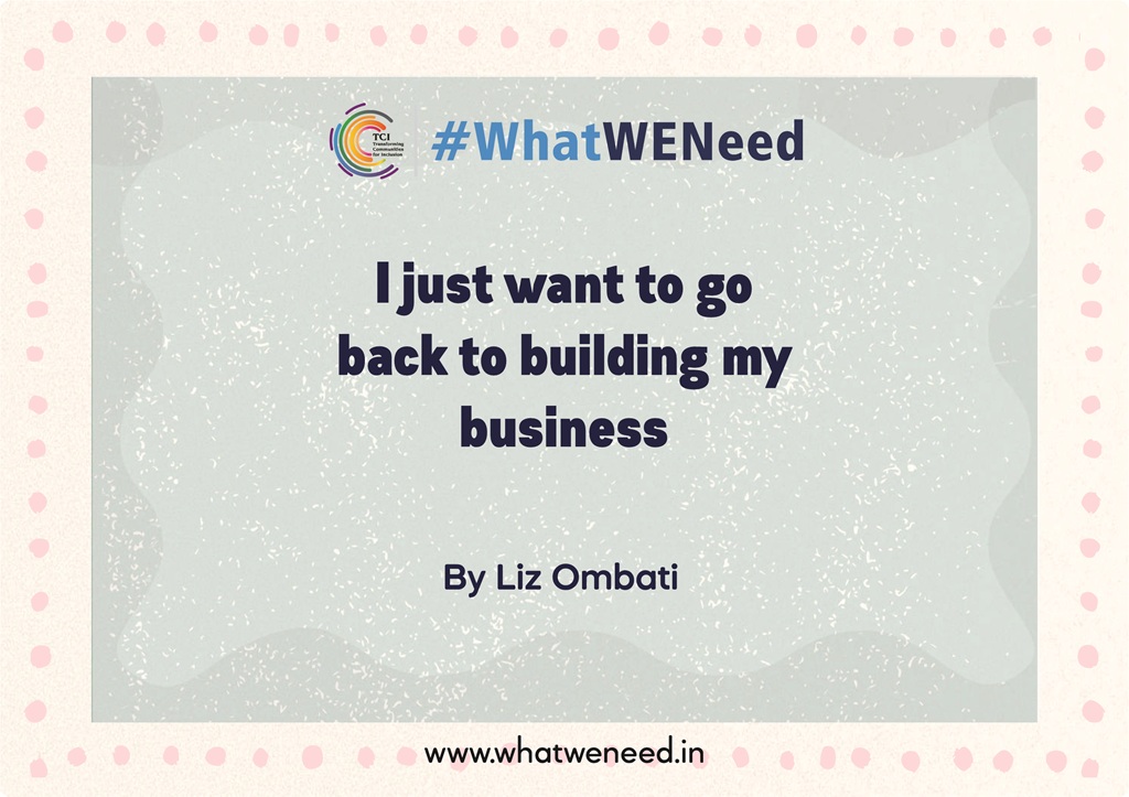 I just want to go back to building my business