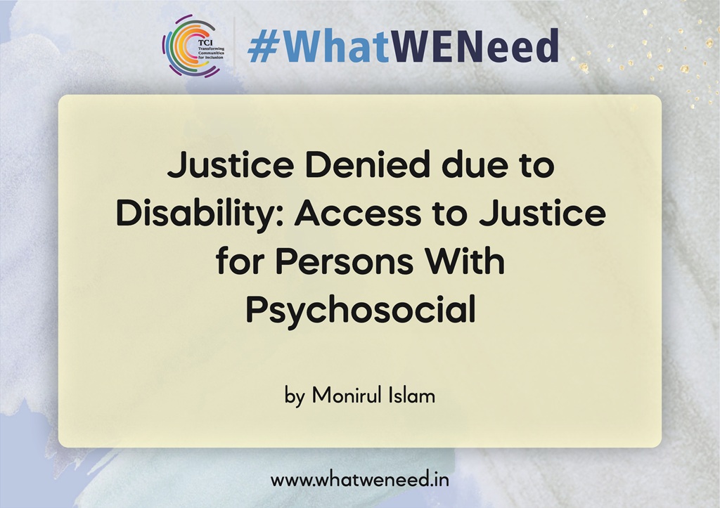 Justice Denied due to Disability Access to Justice for Persons With Psychosocial
