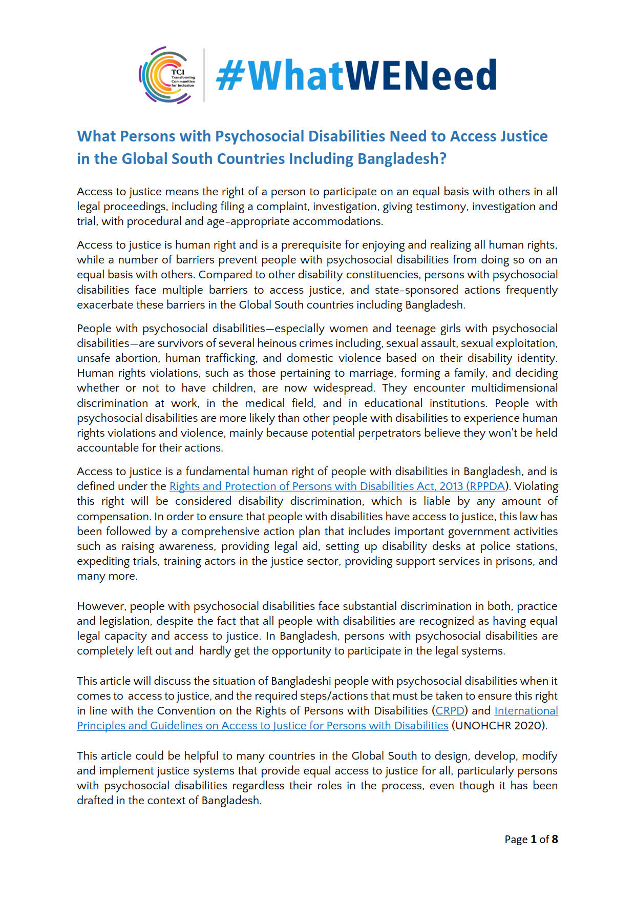 Reja Blog Submission- #WWN 2025 TCI - Cover Page