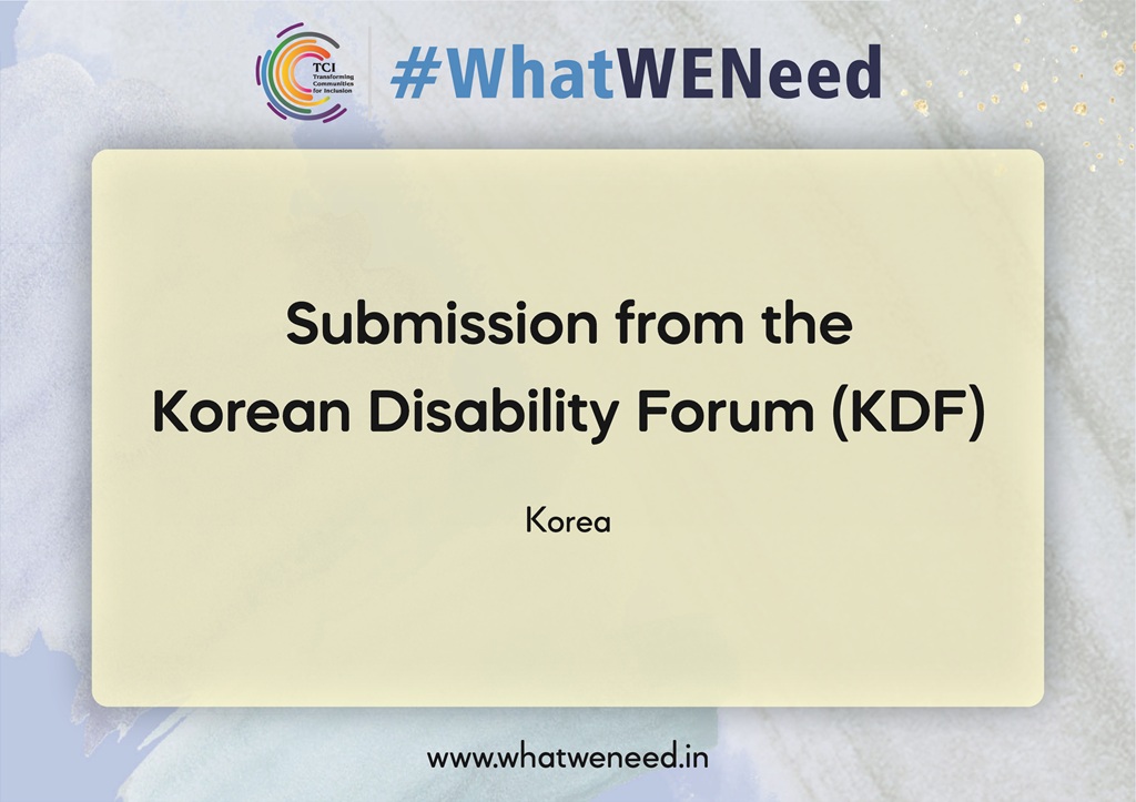 Submission from the Korean Disability Forum (KDF)